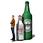 inflatable beverage bottle